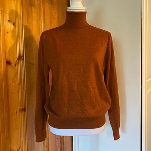Mango Burnt Orange Knit Sweater